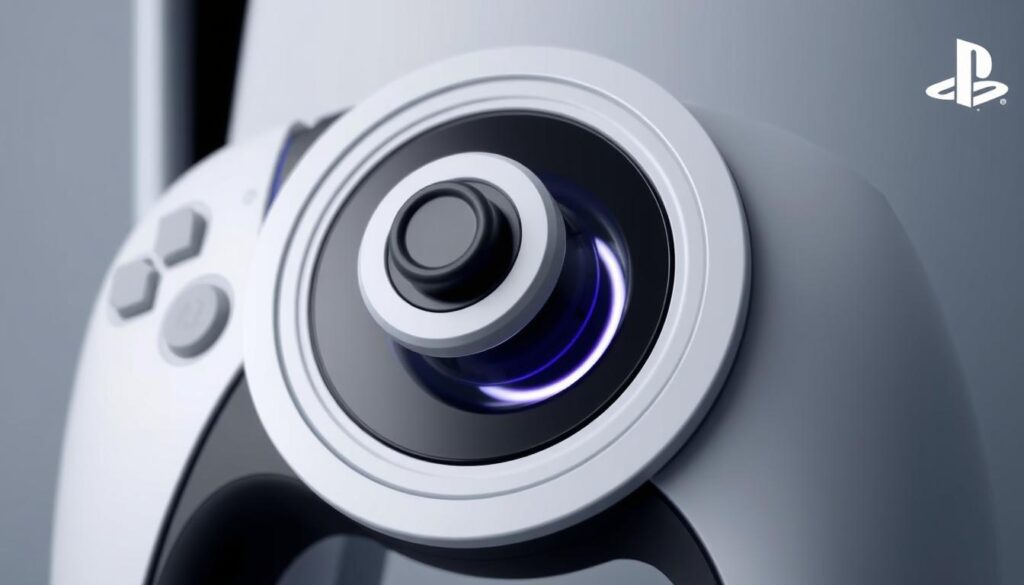 Gambar Access Controller PS5 dengan desain lingkarannya yang inovatif